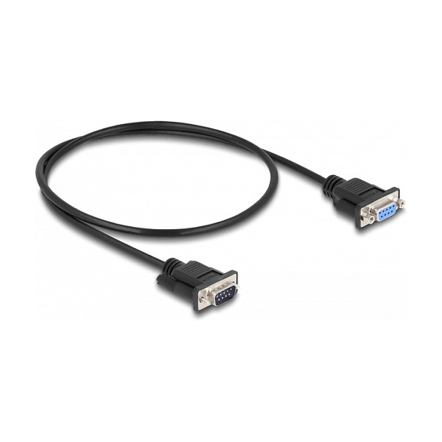 DeLOCK Cable RS-232 D-Sub9 Macho a Hembra Módem Nulo 0,5 m DeLOCK Cable RS-232 D-Sub9 Macho a Hembra Módem Nulo 0,5 m