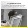 Cougar Stryder - Silla Gaming/Office Ergonómica Ajustable con Respaldo, Asiento y Reposacabezas en Tela Negra - CGR-STD-BLB