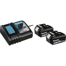 Makita 197490-7 Kit de Fuente de Alimentación LXT 18V 4Ah con 2 Baterías y Cargador Rápido