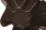 DKD Home Decor Centro de Mesa de Cerámica Chocolate Mousse Marrón 30x30x14,5 cm