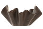 DKD Home Decor Centro de Mesa de Cerámica Chocolate Mousse Marrón 30x30x14,5 cm