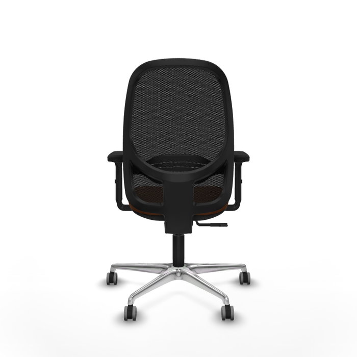 PIQUERAS Y CRESPO Silla de oficina Cilanco con mecanismo Sincro, Marrón y Negro