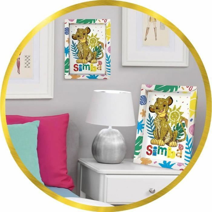 Lansay Juego creativo Colección lentejuelas Simba El Rey León