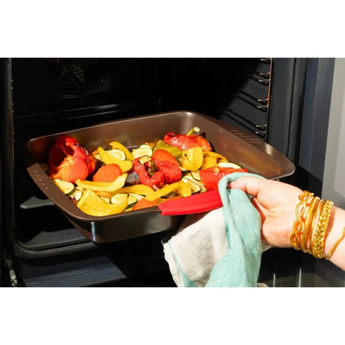 Pyrex® Fuente Rectangular Asimetria 35x27 cm Marrón Metalizado