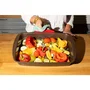 Pyrex® Fuente Rectangular Asimetria 35x27 cm Marrón Metalizado