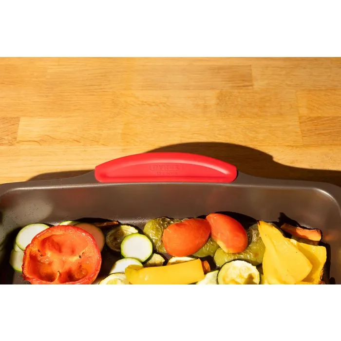 Pyrex® Fuente Rectangular Asimetria 35x27 cm Marrón Metalizado