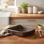 Pyrex Fuente Rectangular de Acero Asimetría SIL 35x27 cm