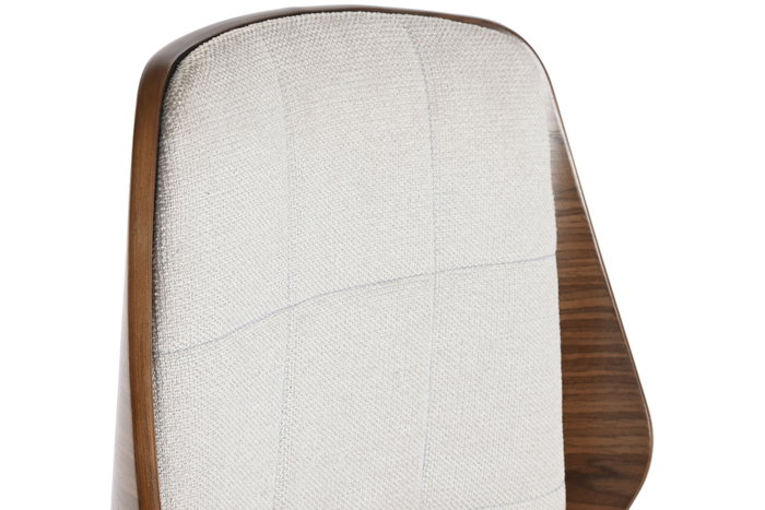 DKD Home Decor Taburete Ajustable Poliéster Nogal