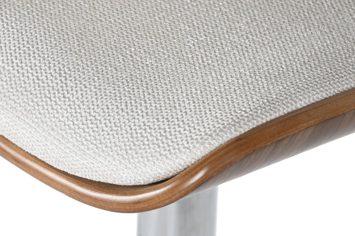 DKD Home Decor Taburete Ajustable Poliéster Nogal