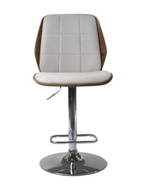 DKD Home Decor Taburete Ajustable Poliéster Nogal