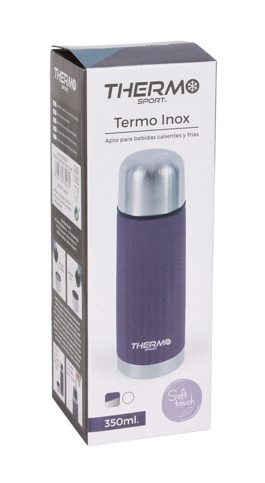 Thermosport Termo Inox 350Ml Soft Touch 2-Surt 7x7x19,5 cm (6 Unidades)