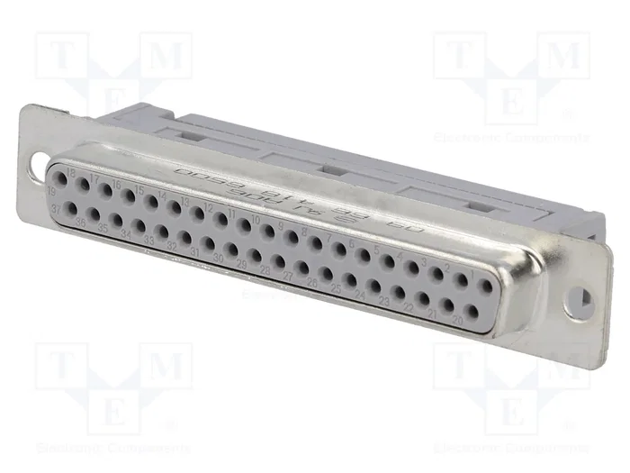 HARTING Conector D-Sub de 37 pines hembra recto HARTING Conector D-Sub de 37 pines hembra recto