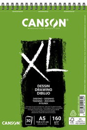 Bloc De Dibujo Canson Xl Dessing Con Espiral Grano Fino A5 160G 30H