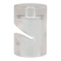 F-Line Sujetacables de Plástico Cilíndrico en V Transparente para Pared/Techo, 5 uds, Ø20 x 30 mm
