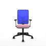 PIQUERAS Y CRESPO Silla de oficina Motilla con mecanismo Sincro, Rosa y Azul
