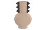 DKD Home Decor Jarrón de Gres Rugoso Marrón y Gris