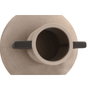 DKD Home Decor Jarrón de Gres Rugoso Marrón y Gris