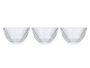 Vivalto Set 3 Cuencos Aperitivo Rayas 270 ml Vidrio Transparente 10.5x7.5x11.5 cm (Set de 12)