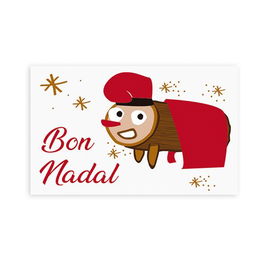 Etiquetes Regal Catalan Adh. Rotllo 250 Uds. Rectangular 30X50 Nadal Bon Nadal Caga Tio