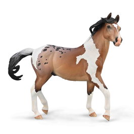 Collecta 889 - Figura de Caballo Semental Mustang Bay Pinto en Escala 1:12, Réplica Pintada a Mano y Detallada para Coleccionistas (+3 años)
