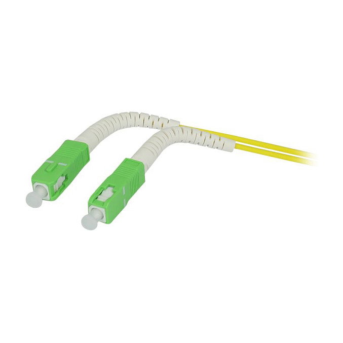 Synergy21 Cable de parcheo de fibra óptica OS2 SC(APC)-SC(APC) 0,5m