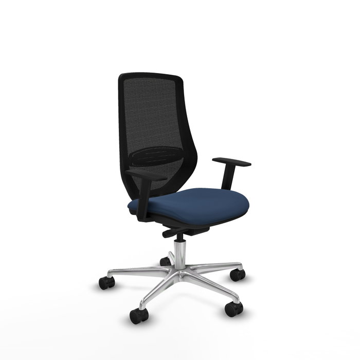 PIQUERAS Y CRESPO Silla de oficina Mardos con mecanismo Sincro/Traslack, Azul marino y Negro PIQUERAS Y CRESPO Silla de oficina Mardos con mecanismo Sincro/Traslack, Azul marino y Negro