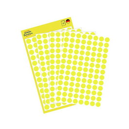 AVERY Zweckform Klebepunkte 3013 etiquetas amarillas de 8,0 mm, 416 unidades