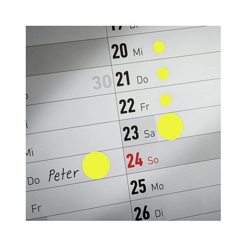 AVERY Zweckform Klebepunkte 3013 etiquetas amarillas de 8,0 mm, 416 unidades