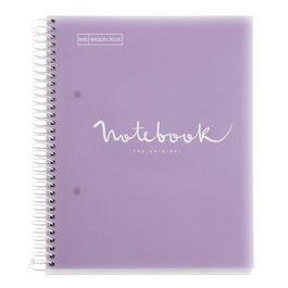 Bloc Miquelrius Emotions Notebook 5 Micro.Tapa Pp A5 120H 90G Cuadric.5X5 Lavanda (Set de 5)