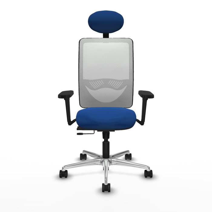 PIQUERAS Y CRESPO Silla de oficina Zulema Azul y Blanco