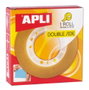 Apli Cinta adhesiva doble cara transparente 15 mm x 10 m