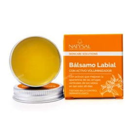 NATYSAL Bálsamo Labial Voluminizador 15ml con Provitamina B5, Manteca de Karité y Aceite de Aguacate