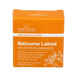 NATYSAL Bálsamo Labial Voluminizador 15ml con Provitamina B5, Manteca de Karité y Aceite de Aguacate