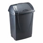 Mondex Papelera con tapa Greenloop, gris antracita, 10 l