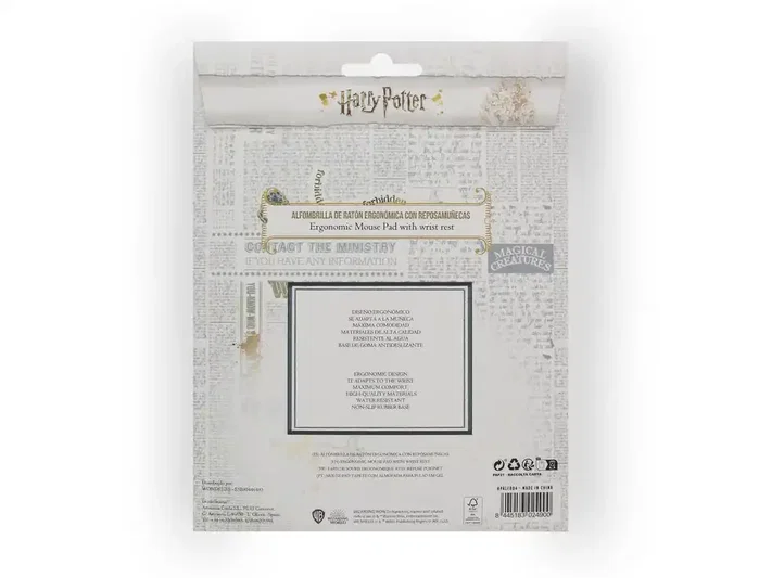 Wondee Alfombrilla para ratón ergonómica gel Harry Potter Hedwig Wondee Alfombrilla para ratón ergonómica gel Harry Potter Hedwig