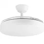 Orbegozo CP 140105 Ventilador de Techo, 20W, 7 Aspas 33cm, 6 Velocidades, Blanco