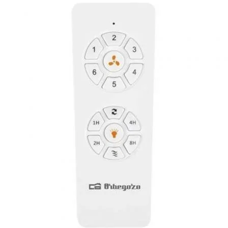Orbegozo CP 140105 Ventilador de Techo, 20W, 7 Aspas 33cm, 6 Velocidades, Blanco