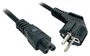 Lindy Cable Adaptador CEE 7/7 Macho a C5 Acoplador Macho, 5 m, Negro