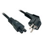 Lindy Cable de alimentación CEE 7/7 a C5 de 5 m, Negro