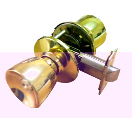 AZBE Llave de latón brillo FINSTOCK POMOS 3101 para entrada