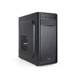 Tooq Prisma Ultra Caja Semitorre ATX con Fuente de 500W y USB-C - Negro