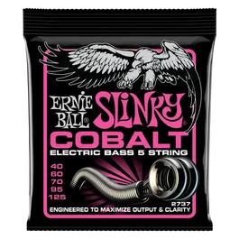 Ernieball Juego Bajo Eléctrico Cobalt Slinky 5 St 40-125
