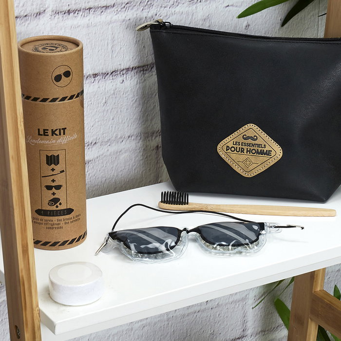 Cosmetic Club Kit Supervivencia Masculino Barber Shop Lendemain difficile Essentiel voyage