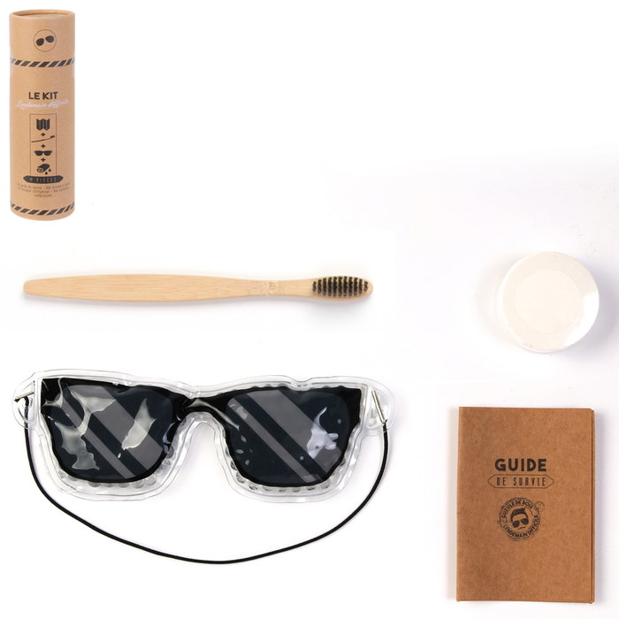 Cosmetic Club Kit Supervivencia Masculino Barber Shop Lendemain difficile Essentiel voyage