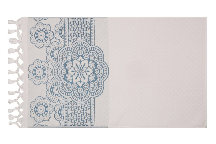 Mijölnir Marcello Petrol Juego de Toallas de Mano de Algodón 550 gr/m², 50 x 90 cm (2 Piezas)