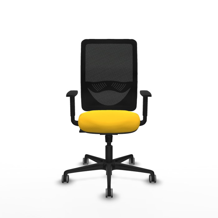 PIQUERAS Y CRESPO Silla de oficina Zulema con mecanismo Sincro, Amarillo y Negro PIQUERAS Y CRESPO Silla de oficina Zulema con mecanismo Sincro, Amarillo y Negro