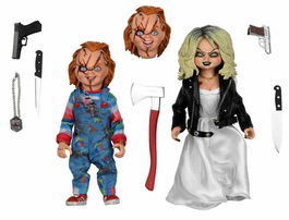 Neca Pack 2 Figuras Bride Of Chucky Tiffany Chucky 20cm Articuladas Ropa Tela Accesorios