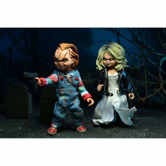 Neca Pack de 2 figuras Bride of Chucky Chucky y Tiffany de 20 cm