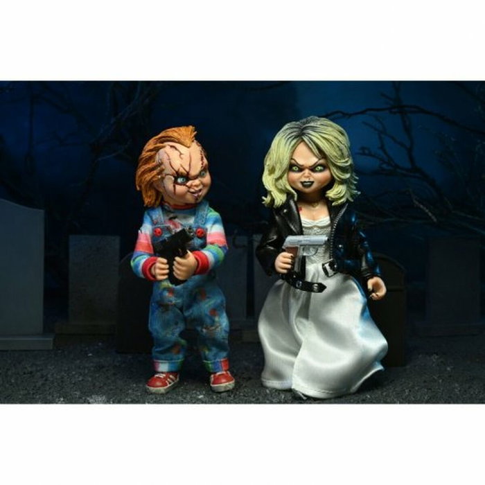Neca Pack de 2 figuras Bride of Chucky Chucky y Tiffany de 20 cm