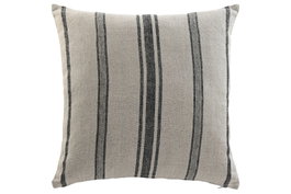 DKD Home Decor Cojín de Lino Rallado Beige 50x50 cm